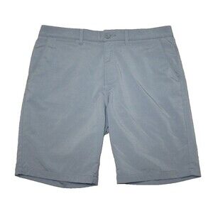 Johnnie O Mulligan Shorts Men 34 x 9" Gray Blue Lightweight Preppy Golf JMSH1070